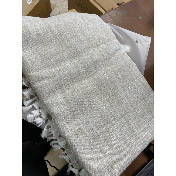 Laolitou Rustic Tablecloth Cotton Linen Waterproof Rectangular 55''x70'' - Picture 4 of 5